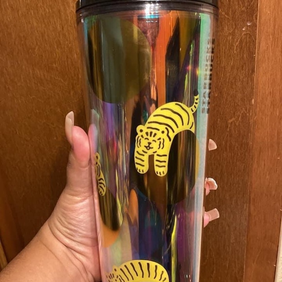 Acrylic Chinese New Year of tiger Starbucks cup